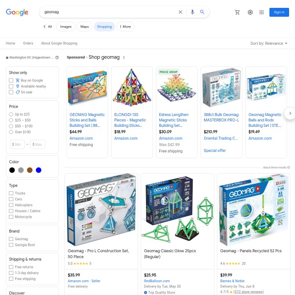 Thumbnail for geomag – Google Shopping