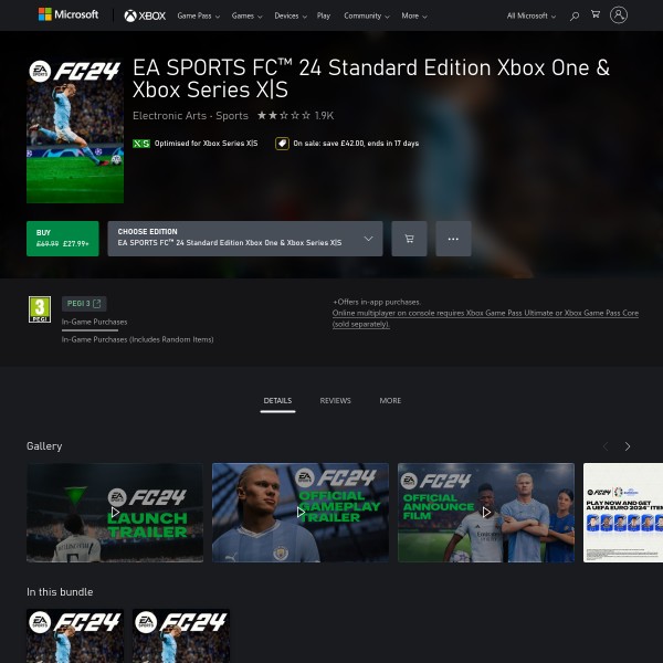 Thumbnail for Buy EA SPORTS FC™ 24 Standard Edition Xbox One & Xbox Series X|S | Xbox